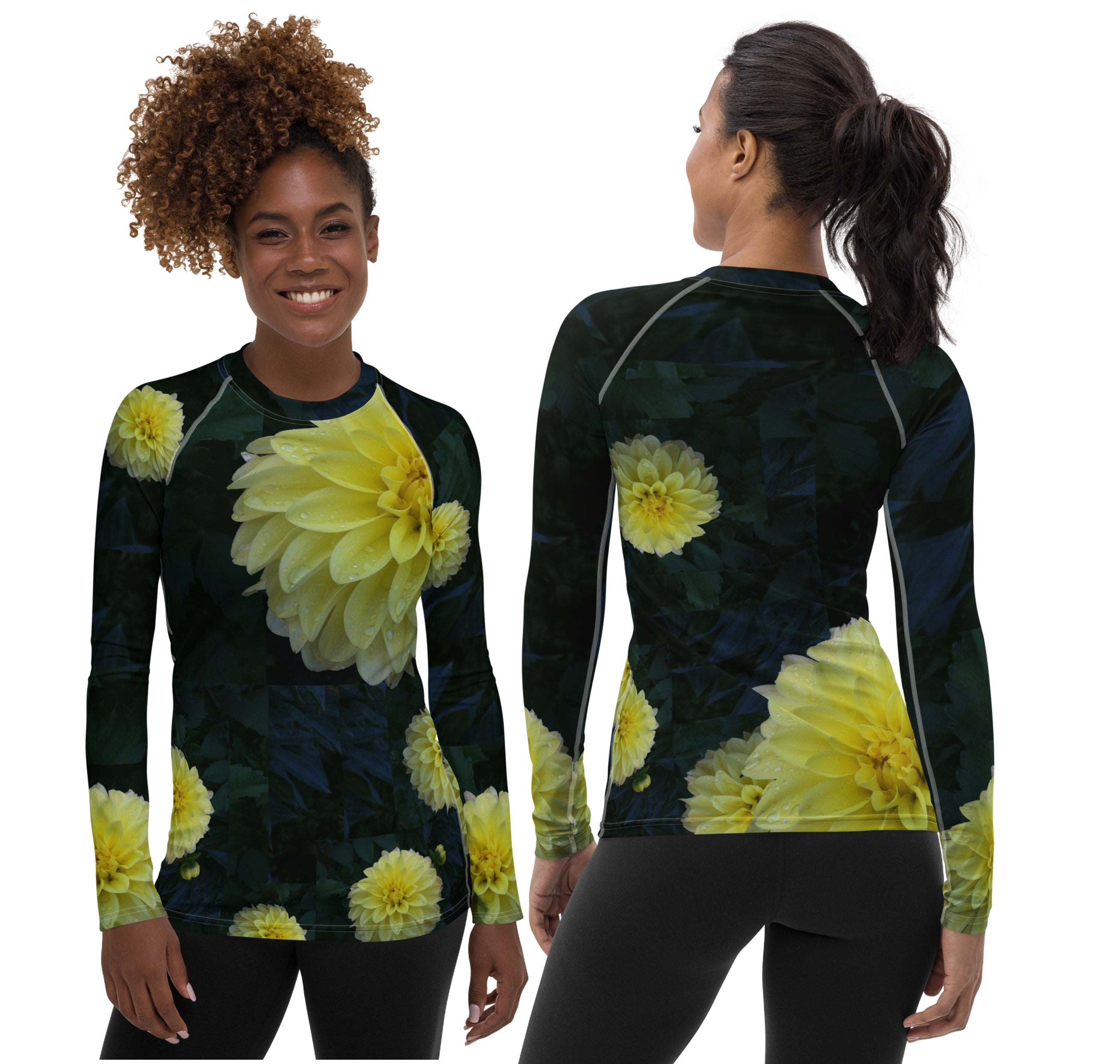 printed-activewear-top-rashguard-workout-top-women-lemon-dahlias-wickedyo1